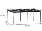 Gartwerk - Pergola Niro 3x6 - Cream Grey