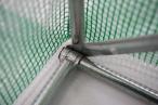 Tunel foliowy metalowy 6x3m z metalowymi drzwiami – zielony