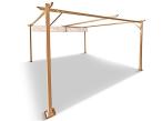 Gartwerk - Pergola Niro 4x4 - Cream Wood