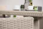 Meble ogrodowe ze stołem obiadowym technorattan Perata Dining - Grey
