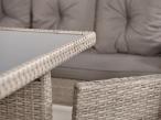 Szare meble ogrodowe technorattan Torino Grande - grey