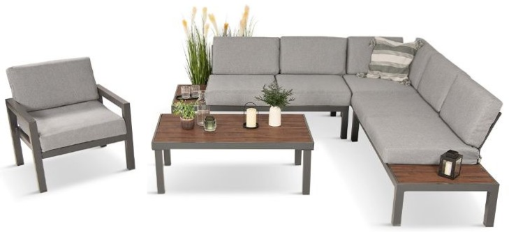 Narożnik do ogrodu z ławą