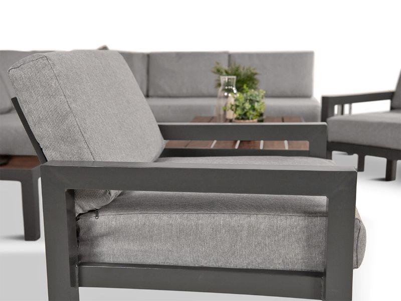 Meble do ogrodu na aluminiowym stelażu