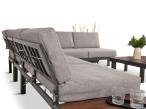 Duży narożnik modułowy na taras - Calamba Corner XL - Light Grey