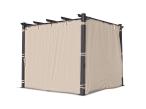Pergola ogrodowa z zasłonami 3x3 Kirn Beż TEST