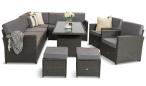 Zestaw mebli technorattanowych z fotelami Cofete – Anthracite
