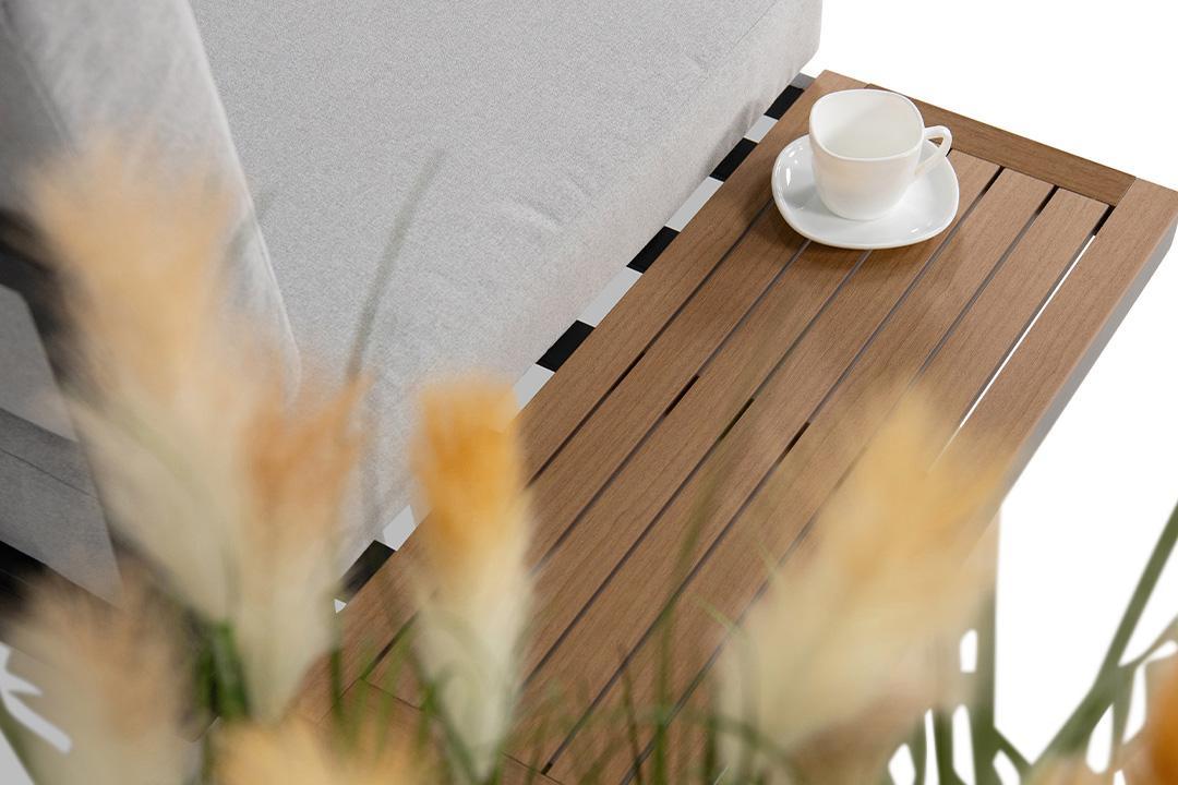 Nowoczesny zestaw ogrodowy Vernon - blaty polywood