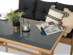 Zestaw mebli z technorattanu Torino Dining – Yellow