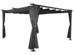 Pergola tarasowa z zasłonami bocznymi 3x4 Niro - Grey