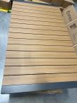 OUTLET - Grafitowy komplet mebli ogrodowych z rozkładanym stołem 210cm + 8 krzeseł Tanami Marla