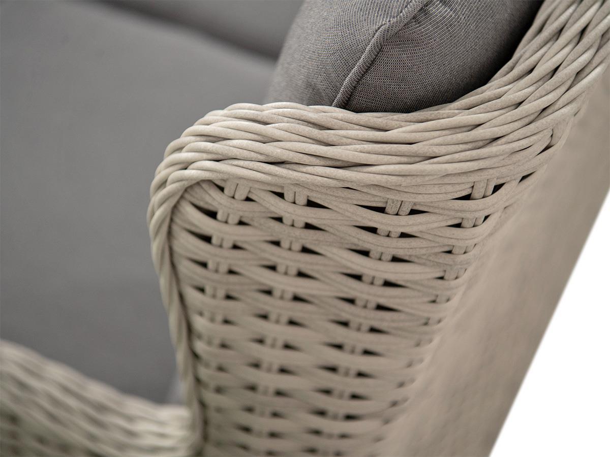 Plecionka z technorattanu podwójnie pleciona