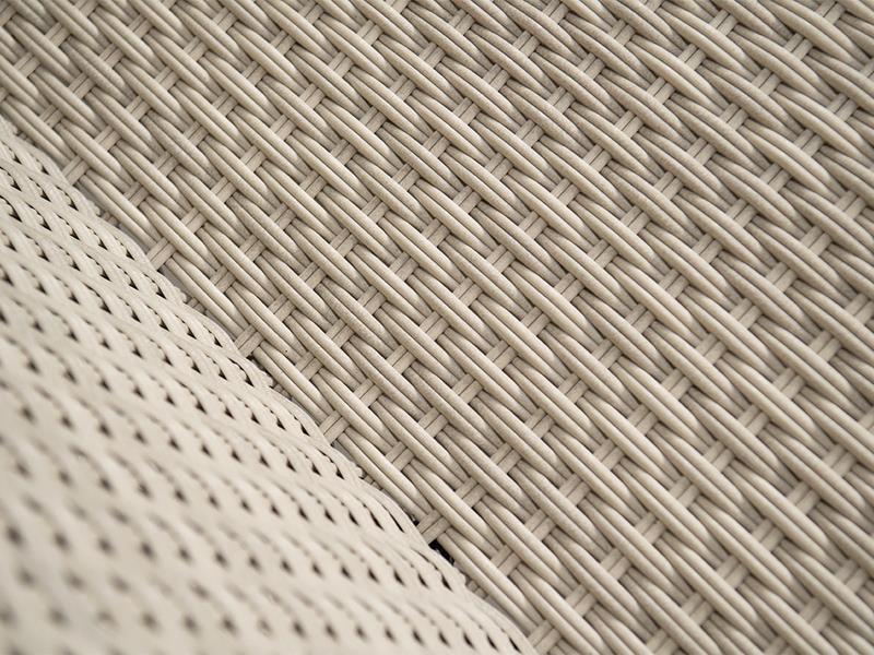 Elegancka podwójna plecionka z technorattanu