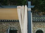 Aluminiowa pergola ogrodowa 3x4 z zaslonami Kirn Beż
