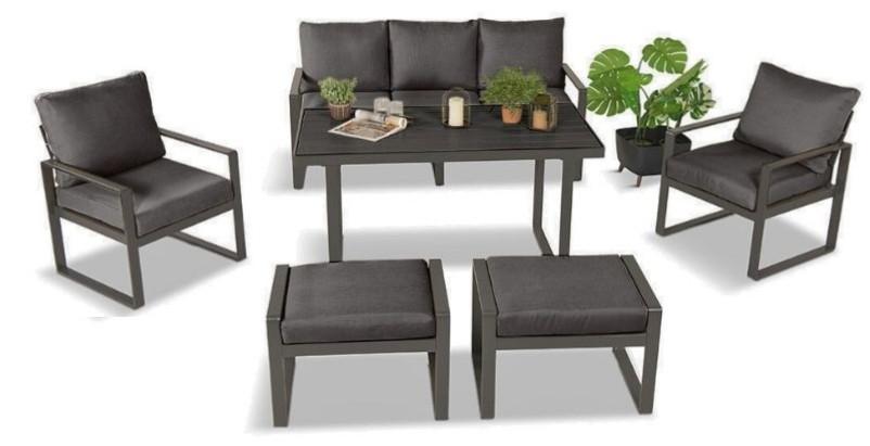 Komplet mebli ogrodowych Panaon ze stołem 140x70 cm
