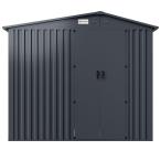 Domek ogrodowy z drewutnią z drzwiami na zawiasach Wartt Plus 240x180x200cm - Antracite A16