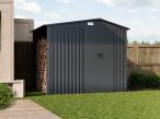 Domek ogrodowy z drewutnią z drzwiami na zawiasach Wartt Plus 240x180x200cm - Antracite A16