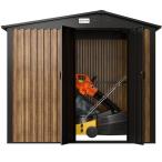 Domek ogrodowy z drewutnią z drzwiami na zawiasach Wartt Plus 240x180x200cm - Wooden