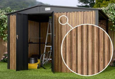 blaszany domek narzędziowy 3x1,8