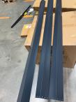 OUTLET - Wytrzymały schowek ogrodowy blaszany Hartt Plus 240x240x205cm - z drzwiami na zawiasach - Antracyt A16