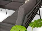 Modułowy narożnik ogrodowy z regulowanymi fotelami Tavaro Corner Plus Antracite