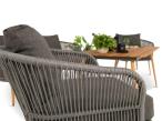 Komplet mebli wypoczynkowych na taras rope style Dona - Antracite