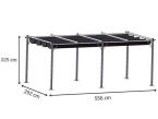 Gartwerk - Pergola Niro 3x6 - Cream Grey