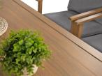 Duży aluminiowy komplet mebli obiadowych - Else 8+1 - Grey