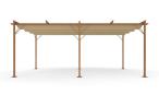Duża pergola ogrodowa 3x5,5 Niro Woodlook - Cream Wood