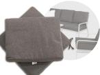Komplet poduszek do zestawu Ater Dining - 5x siedzisko 5x oparcie - Dark Grey