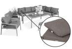 Sodor Corner XL + 2 fotele - poduszki - Dark Grey