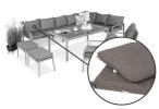 Sodor Corner XXL + 2 fotele - poduszki - Dark Grey