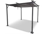 Pergola ogrodowa z zasłonami 3x3 Niro Grey