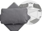Komplet poduszek do zestawu Panaon Corner XL + fotel - 9x siedzisko 7x oparcie - Grey