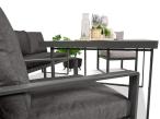 Komplet mebli tarasowych dla 8 osób - 2 sofy, 2 fotele i wysoki stół ceramiczny 160cm - Panaon Elite Grande DG