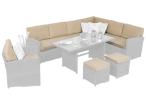 Poduszki do mebli ogrodowych Cofete Corner + 1 fotel – 7x siedzisko 8x oparcie - Beige