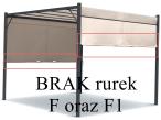 OUTLET - Pawilon ogrodowy 4x4 z dachem przesuwnym Horn - Kremowy