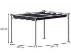 Gartwerk - Pergola Niro 3x4 - Grey