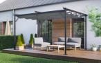 Nowoczesna pergola tarasowa Niro 3x4 - Grey