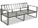 Meble dla 8 osób na taras - sofy 175cm, fotele, stół obiadowy 160cm - Panaon Grande LG