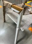 OUTLET - Meble ogrodowe dla 10 osób - stół 200-320cm + krzesła - Frabe 10+1 - White