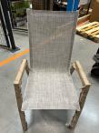 OUTLET - Meble ogrodowe dla 10 osób - stół 200-320cm + krzesła - Frabe 10+1 - White