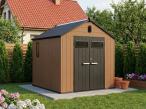 Domek narzędziowy z podłogą Edenvel 240x246 cm brązowy (5,9m2)