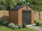 Brązowy domek ogrodowy z podłogą Edenvel 240x307 cm (7,4m2)