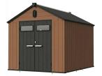 Brązowy domek ogrodowy z podłogą Edenvel 240x307 cm (7,4m2)