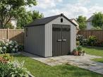Domek ogrodowy z tworzywa sztucznego Edenvel 240x307 cm grafit (7,4m2)