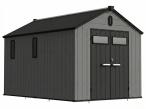 Duży domek ogrodowy z podłogą Edenvel 240x368 cm Grafitowy (8,8m2)