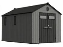 Duży domek ogrodowy z podłogą Edenvel 240x368 cm Grafitowy (8,8m2)