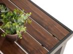 Narożnik ogrodowy moduowy z fotelem i stołem 160cm Calamba Corner XL - Light Grey