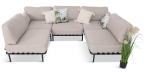 Eleganckie meble ogrodowe modułowe Salve Beige - 5 elementów