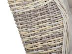 Fotel technorattanowy Laritto z regulacją - Beige - 2szt